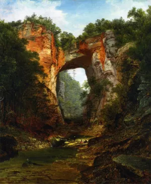 Natural Bridge by David Johnson Oil Painting