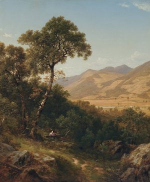 Near Shelburne, Vermont by David Johnson Oil Painting