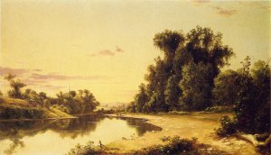 On the Escopus at Hurley, New York Oil painting by David Johnson