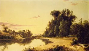 On the Escopus at Hurley, New York Oil painting by David Johnson