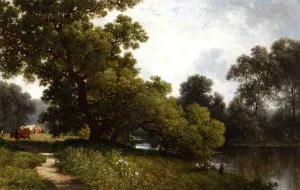 On the Waywayanda, Orange County, New York by David Johnson - Oil Painting Reproduction