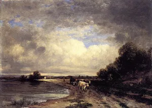 Roadside, Shark River, New Jersey Oil painting by David Johnson