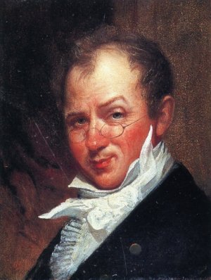 Self Portrait in Colonial Dress Oil painting by David Johnson