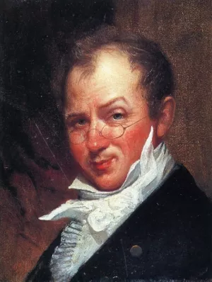 Self Portrait in Colonial Dress painting by David Johnson