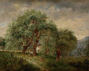 Spring Time by David Johnson Oil Painting