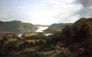 The Hudson River from Fort Montgomery by David Johnson Oil Painting