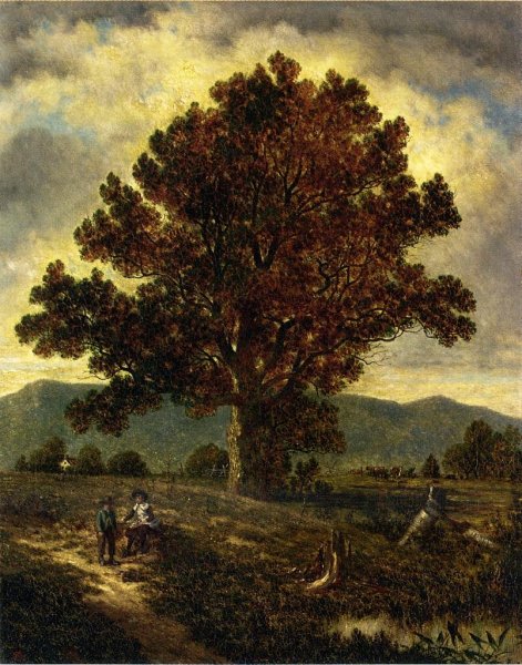 The Pathway Home by David Johnson - Hand-Painted Oil Painting Reproduction