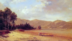 View of Dresden, Lake George by David Johnson Oil Painting