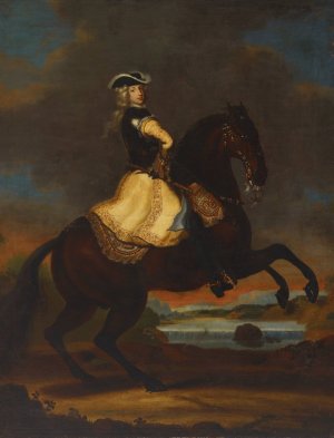 Charles XII, King Of Sweden by David Klocker Ehrenstrahl Oil Painting
