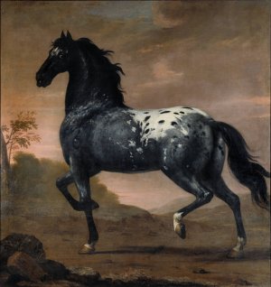 Karl XIs livhast Bla Tigern by David Klocker Ehrenstrahl Oil Painting