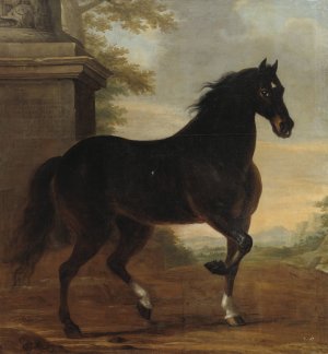 Karl XIs livhast Tott by David Klocker Ehrenstrahl Oil Painting