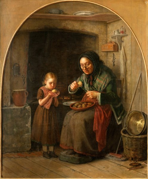 Main Product Photo of The Hot Potato  Painting by David Monies