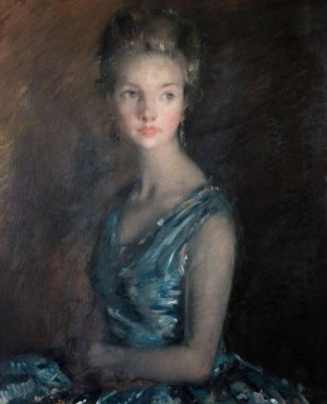 Blue And Silver by David Muirhead Oil Painting
