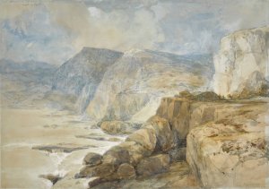 Cape Blanco, Lebanon by David Roberts Oil Painting