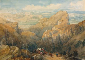 Descent into the Plain of Granada by David Roberts Oil Painting