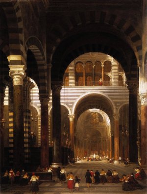 Interior of the Cathedral, Pisa by David Roberts Oil Painting