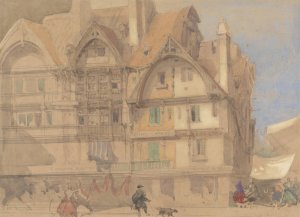 Saint Lo by David Roberts Oil Painting