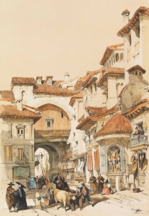 Sketches in Spain by David Roberts Oil Painting