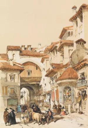 Sketches in Spain by David Roberts Oil Painting