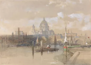 St. Paul's by David Roberts Oil Painting