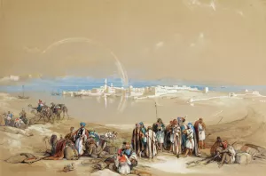 Suez by David Roberts Oil Painting