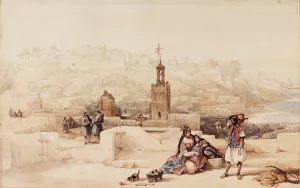 The Citadel Of Tangier, Morocco by David Roberts Oil Painting