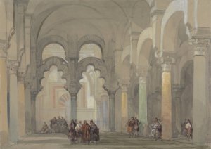The Mosque at Cordova by David Roberts Oil Painting