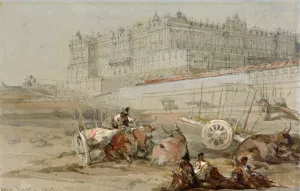 The Royal Palace, Madrid, 1832 Oil painting by David Roberts