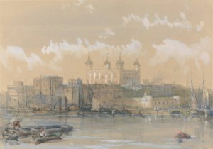 The Tower of London by David Roberts Oil Painting
