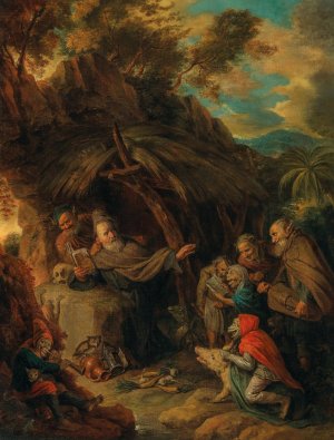 The Temptation of Saint Anthony by David Ryckaert III Oil Painting