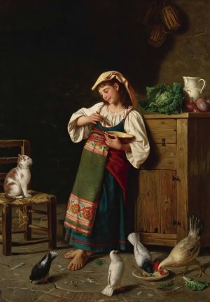 Supper Time by David Sani Oil Painting