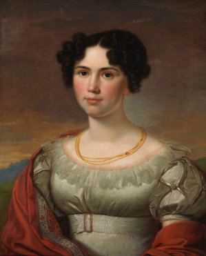 Portrat einer jungen Dame by David Sulzer Oil Painting