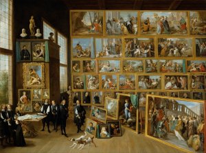 Archduke Leopold William in his Gallery at Brussels by David Teniers The Younger Oil Painting