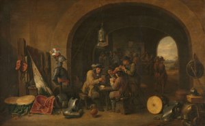 Guardroom by David Teniers The Younger Oil Painting