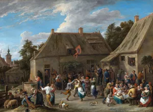 Peasant Kermis by David Teniers The Younger Oil Painting