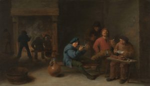 Smokers by David Teniers The Younger Oil Painting