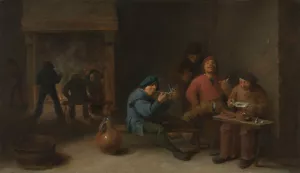 Smokers by David Teniers The Younger Oil Painting