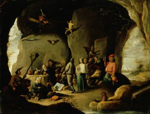 Temptation Of St. Anthony by David Teniers The Younger Oil Painting