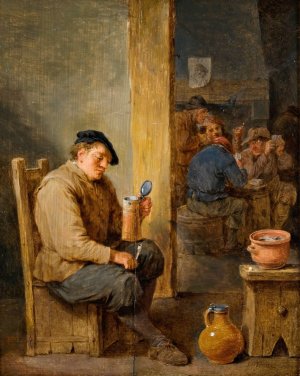 The Empty Mug by David Teniers The Younger Oil Painting