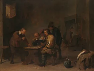 The Gamblers by David Teniers The Younger Oil Painting
