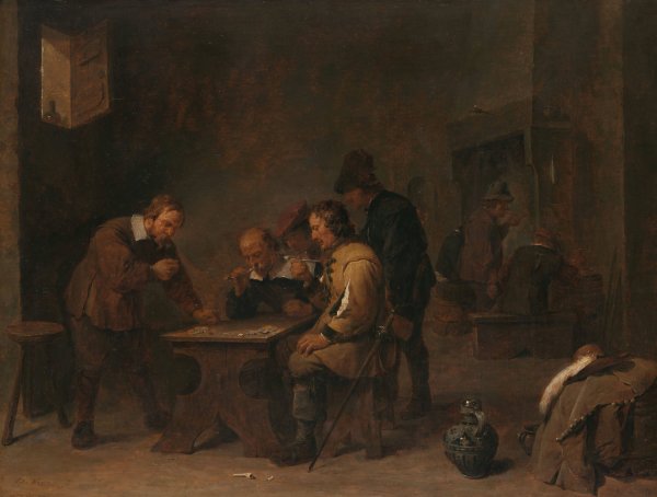 Main Product Photo of The Gamblers  Painting by David Teniers The Younger