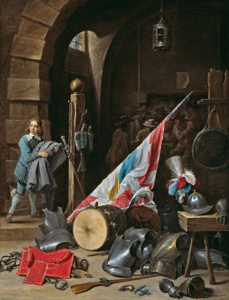 Main Product Photo of The Guardhouse  Painting by David Teniers The Younger