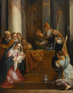 The Presentation In The Temple by David Teniers The Younger Oil Painting
