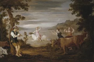 The Rape of Europa by David Teniers The Younger Oil Painting