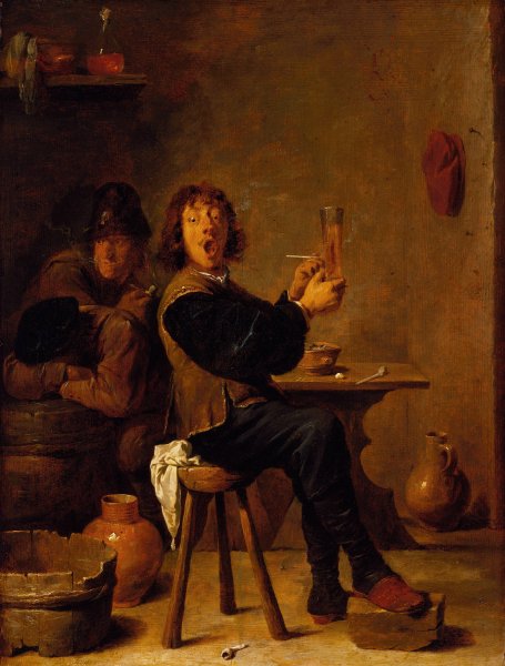 Main Product Photo of The Smoker  Painting by David Teniers The Younger