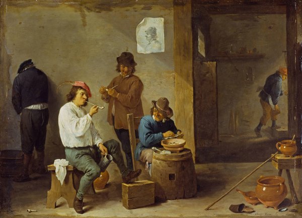 Main Product Photo of The Smokers  Painting by David Teniers The Younger
