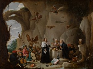 The Temptation of Saint Anthony the Great by David Teniers The Younger Oil Painting