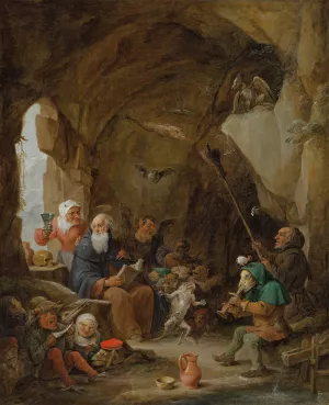 The Temptation of Saint Anthony Oil painting by David Teniers The Younger