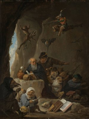 The Temptation of St Anthony by David Teniers The Younger Oil Painting