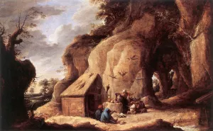 The Temptation of St Anthony by David Teniers The Younger - Oil Painting Reproduction